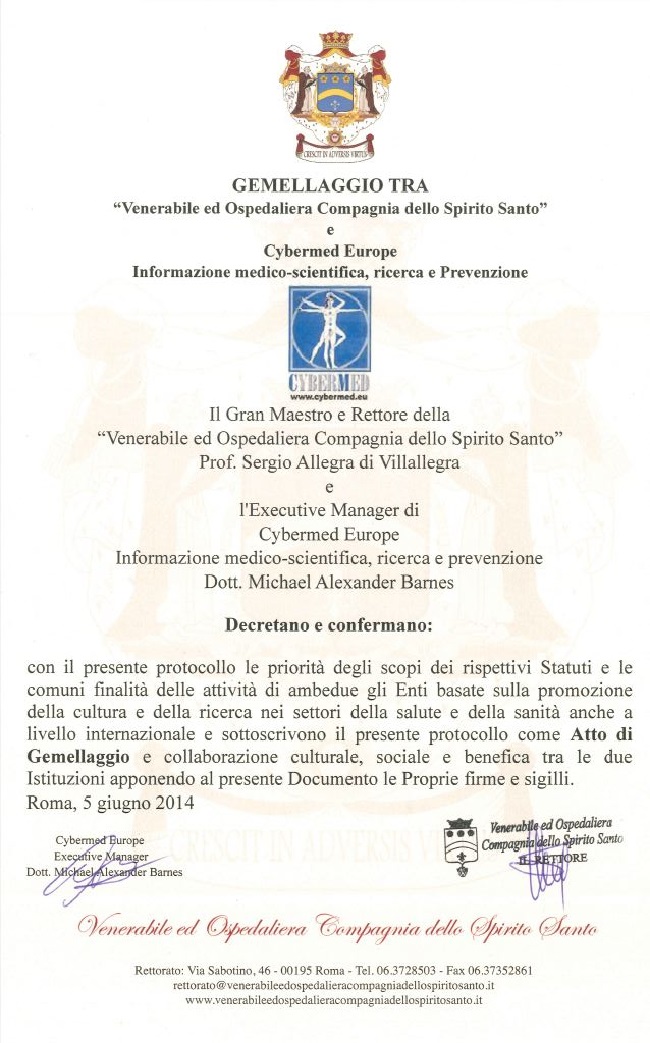 GEMELLAGGIO_COMPAGNIA-OSPEDALIERA_CYBERMED-EUROPE